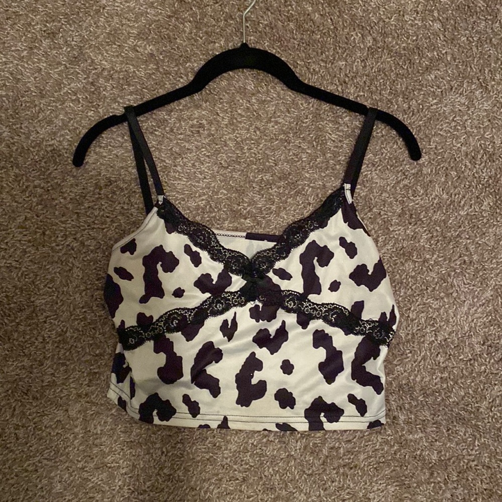 Vintage y2k cow print tank
